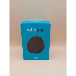 Amazon Echo Pop Smart Speaker with Alexa Charcoal Black C2H4R9 New Sealed